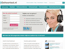 Tablet Screenshot of gehoortest.nl